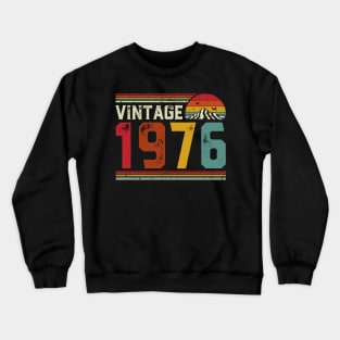 Vintage 1976 Birthday Gift Retro Style Crewneck Sweatshirt